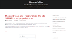 Desktop Screenshot of blankmanblog.com